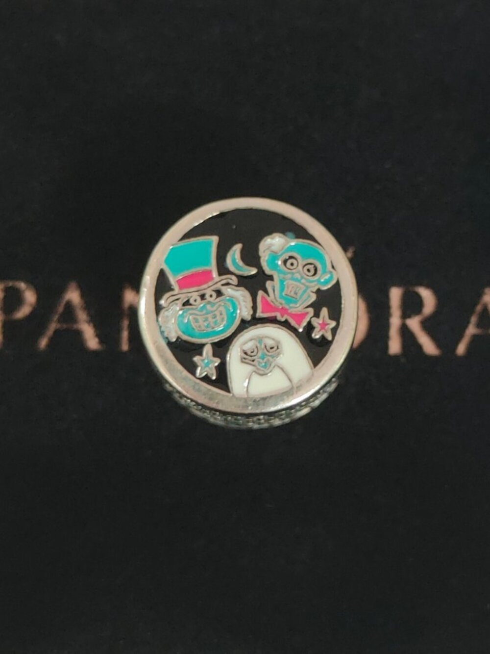 Pandora Halloween Haunted Mansion Charm Bead Enamel S925 Silver with box